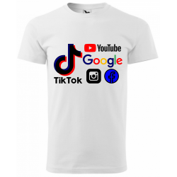Tricou Socials Facebook TikTok Instagram