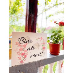 Placuta nunta "Bine ati venit!"