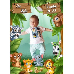 Magnet foto | Marturie botez | Magnet personalizat