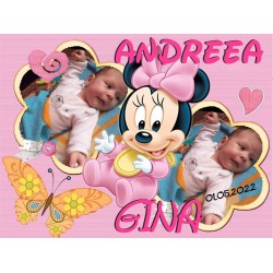 Magnet foto | Marturie botez | Magnet personalizat