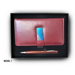 Set cadou pentru 4 piese – Agenda, portofel, breloc, pix