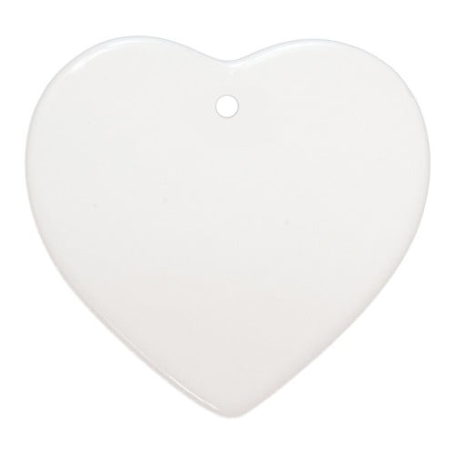 Ornamet pom de craciun din ceramica inima