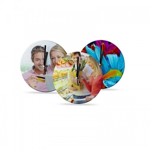Ceas personalizat din sticla rotund