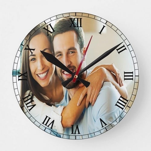 Ceas personalizat din mdf rotund