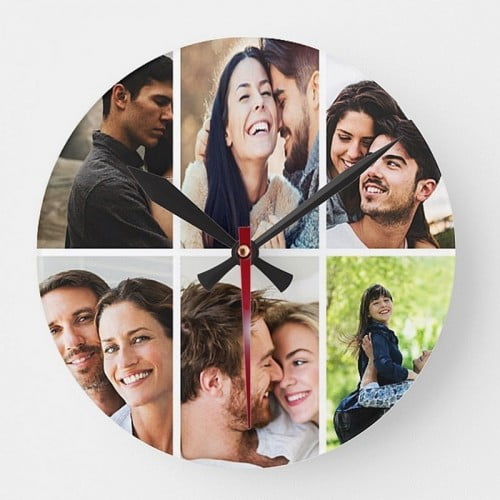 Ceas personalizat din mdf rotund