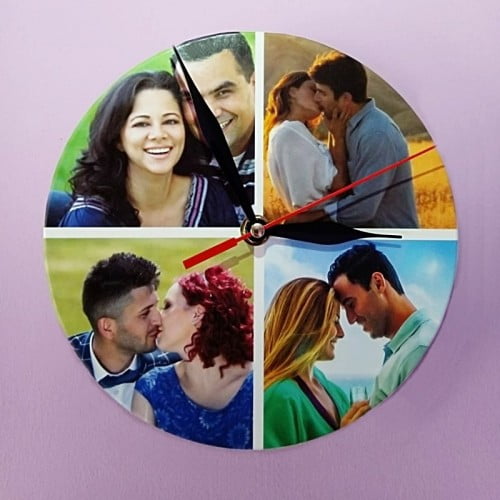 Ceas personalizat din mdf rotund