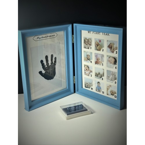 Colaj foto baby carte cu amprenta  mana