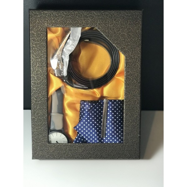 Set cadou pentru ceas, curea, cravata
