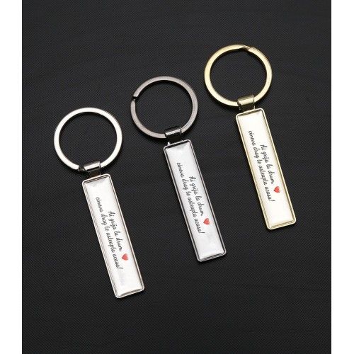 Breloc metalic insertie auto