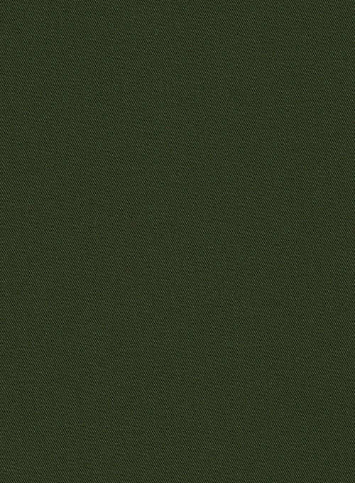 Dark Olive Green Chino Suit