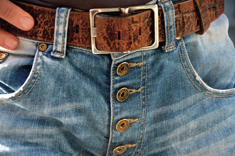 Blue jeans outlet belt