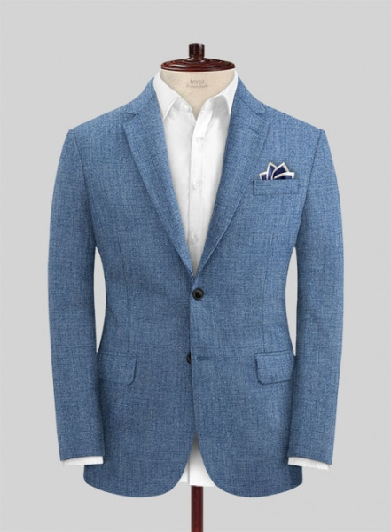 Solbiati Denim Light Blue Linen Suit