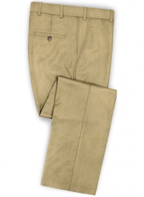 Italian Khaki Twill Linen Pants
