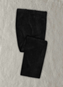 Black Stretch Corduroy Pants