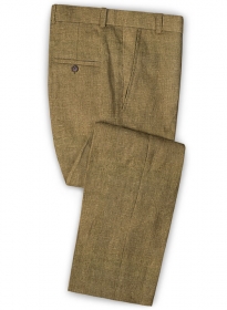 Italian Royal Brown Linen Pants