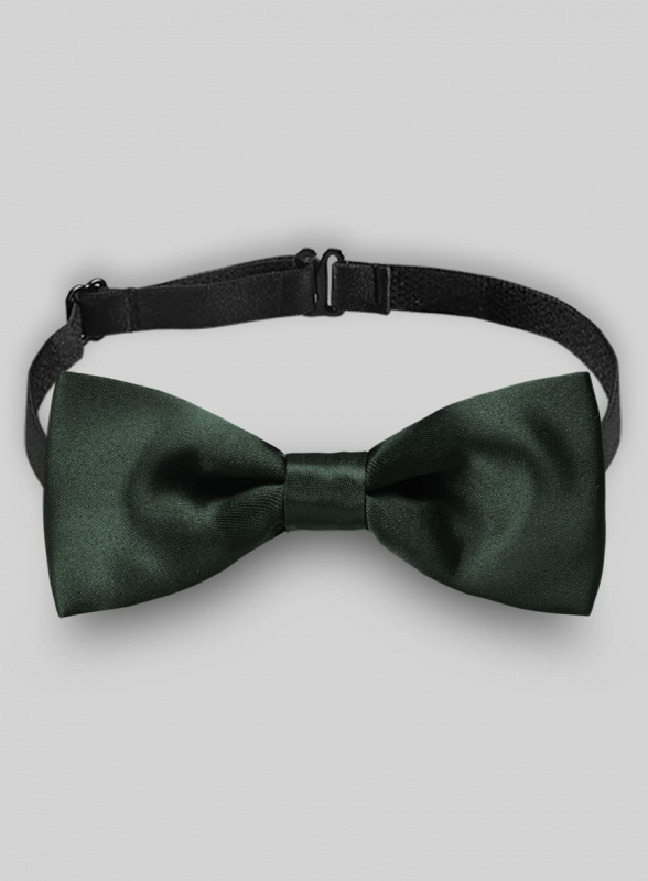 Green Satin Bow - Click Image to Close