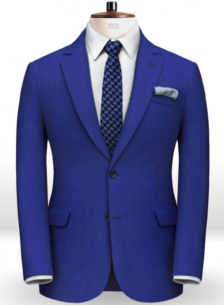 Italian Royal Blue Wool Suit