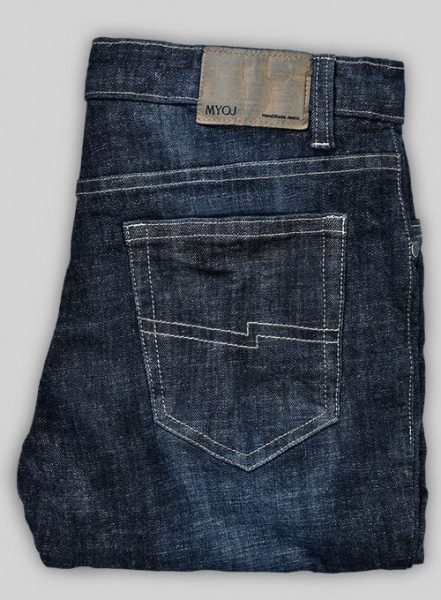 Dodgers Blue Stretch Hard Wash Whisker Jeans - Look # 466