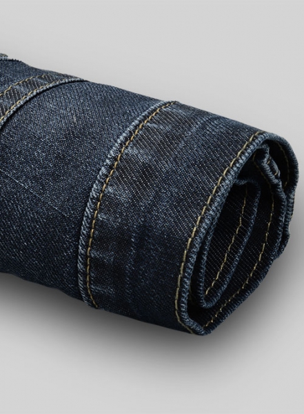 Melange Luxurious Deep Dark Blue Jeans - Indigo Wash