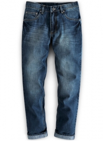 Ace Blue Stone Wash Whisker Jeans