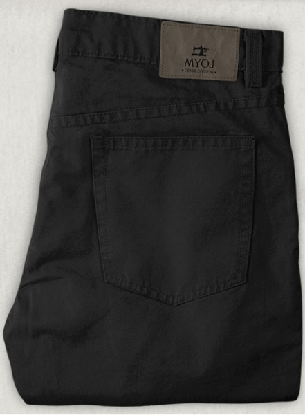 Black 4 Way Stretch Chino Jeans