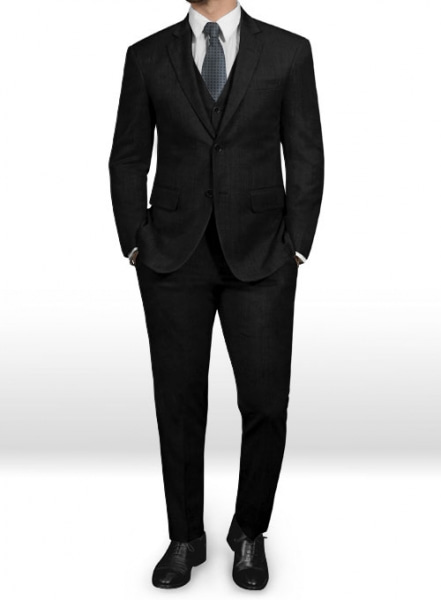 Reda Black Pure Wool Suit