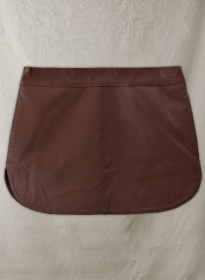 Soft King Brown Hilary Duff Leather Skirt - M Mini