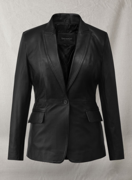 Scarlett Johansson The Winter Soldier Leather Blazer