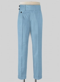 Napolean Taj Blue Double Gurkha Wool Trousers