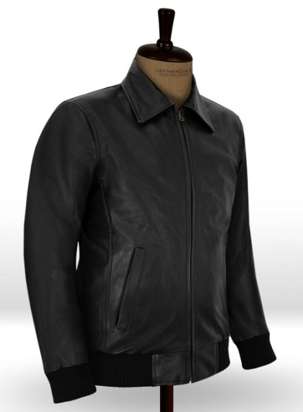 Classic Bomber Leather Jacket