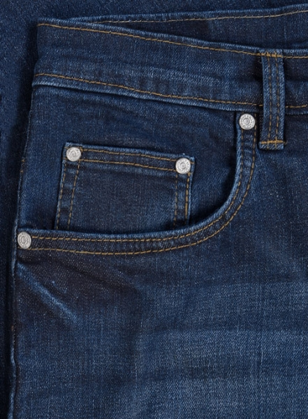 Alpha Blue Stretch Indigo Wash Whisker Jeans