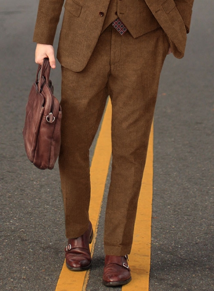 Rust Brown Thick Corduroy Suit