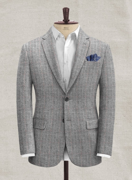 Italian Ippoli Gray Tweed Suit