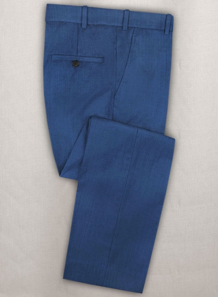 Napolean York Blue Wool Pants