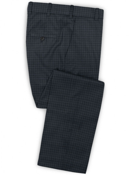 Napolean Mill Blue Wool Suit