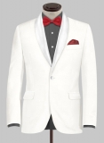 White Tuxedo Jacket - Satin Lapel