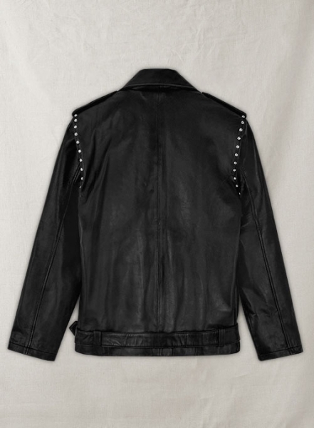 Basic Studded Leather Jacket