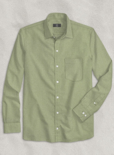 Basil Dust Stretch Poplene Shirt