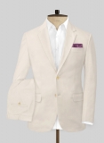 Stretch Summer Beige Chino Suit