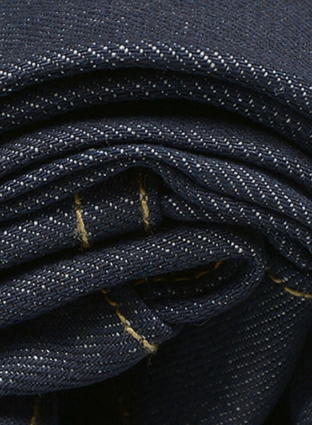 Selvedge Orange Blue Denim Jeans - Raw Unwashed