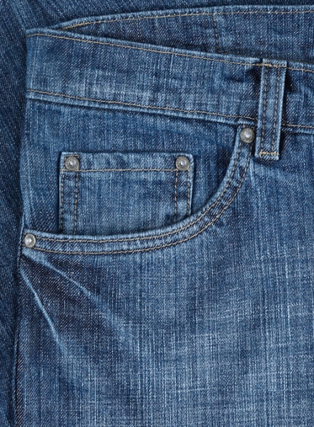 Italian Denim Stone Wash Whisker Jeans
