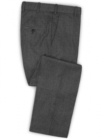 Scabal Carbon Gray Wool Pants