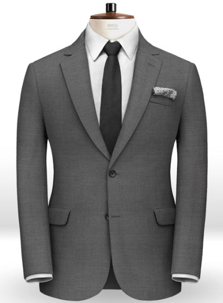 Scabal Gray Twill Pure Wool Suit