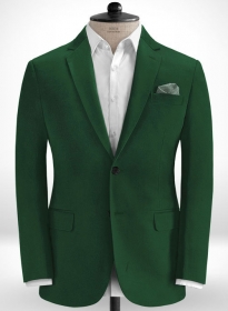 Royal Green Cotton Stretch Jacket