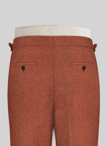 Melange Titan Rust Highland Tweed Trousers