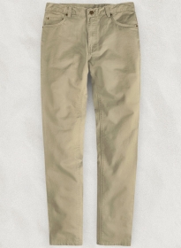 Khaki 4 Way Stretch Chino Jeans