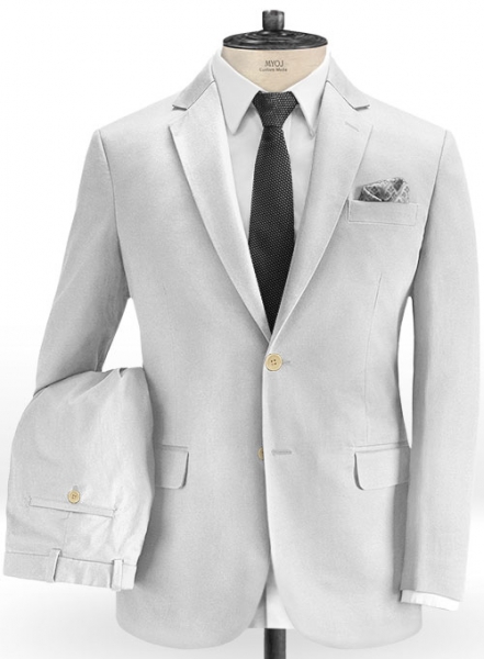 Heavy Light Gray Chino Suit