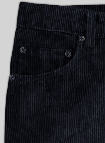 Navy Blue Corduroy Jeans - 8 Wales