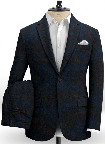 Harris Tweed Midnight Stripe Suit