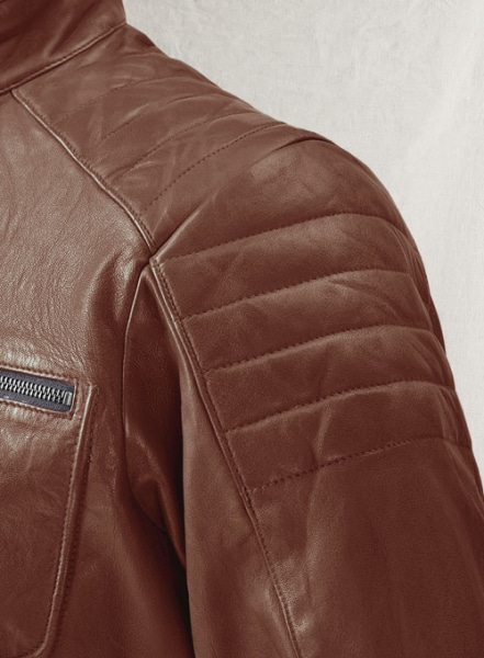 Firefly Moto Tan Biker Leather Jacket